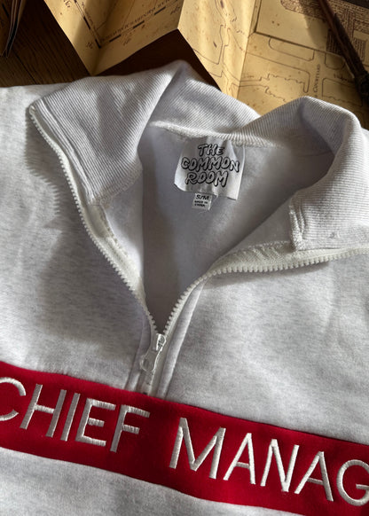 mischief managed quarter zip