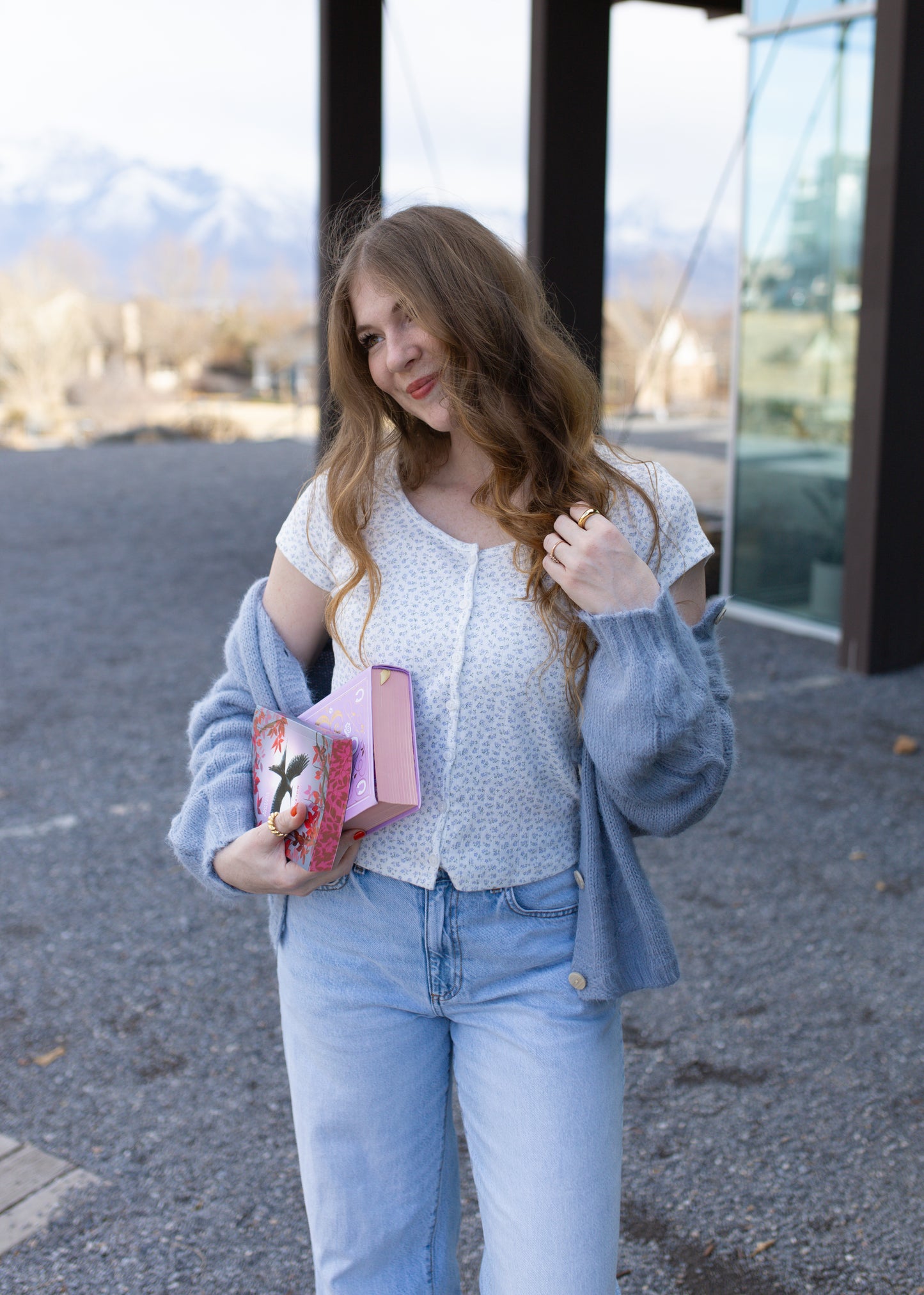 love story top in lavender