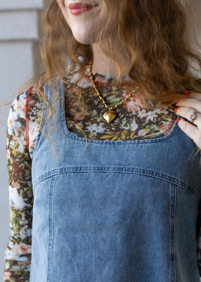 guilty as sin sheer floral top