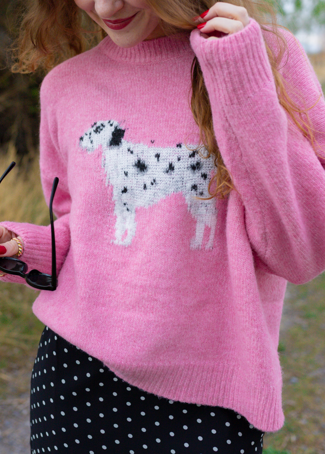 darling dalmation sweater