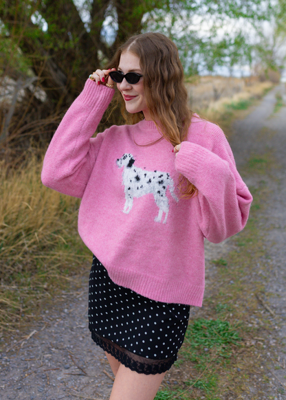 darling dalmation sweater
