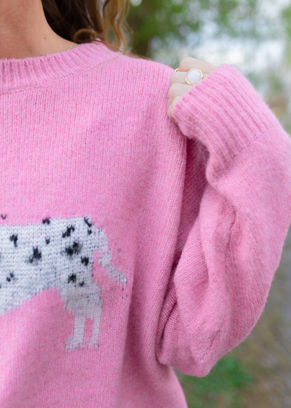 darling dalmation sweater