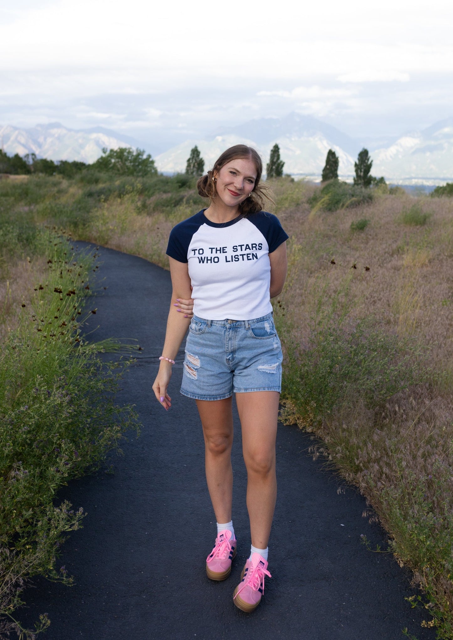 to the stars baseball tee