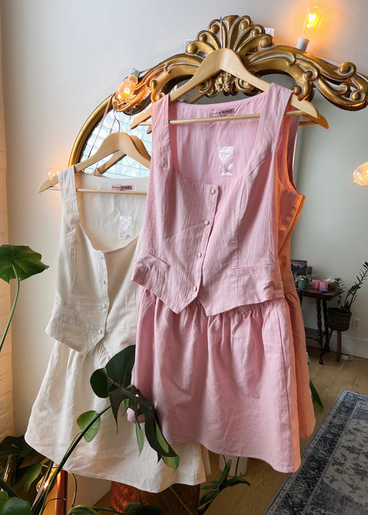 happy place dress in blush