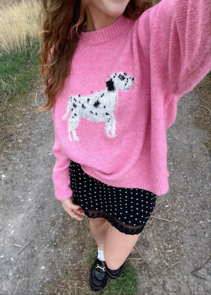 darling dalmation sweater