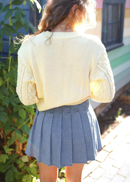 sherbet lemon sweater