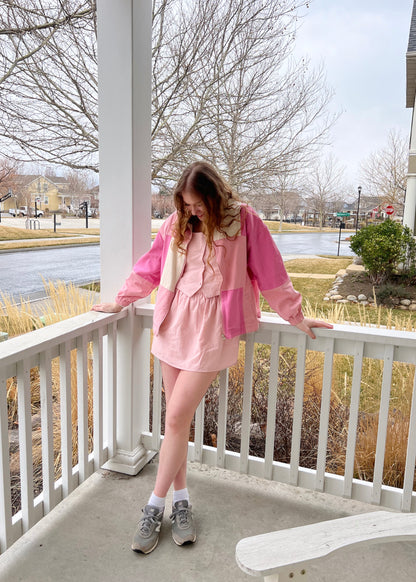 happy place dress in blush