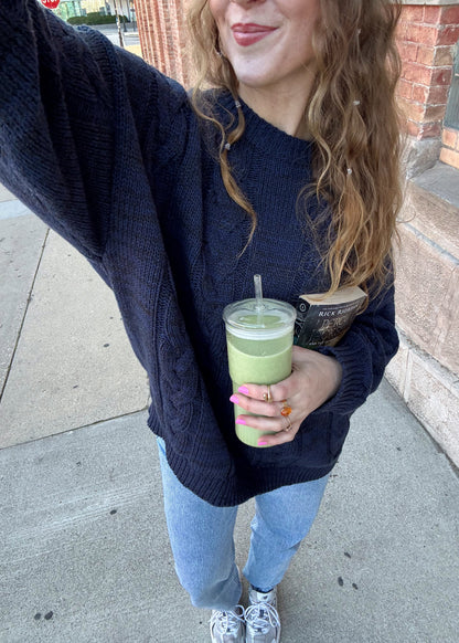 poseidon cable knit sweater