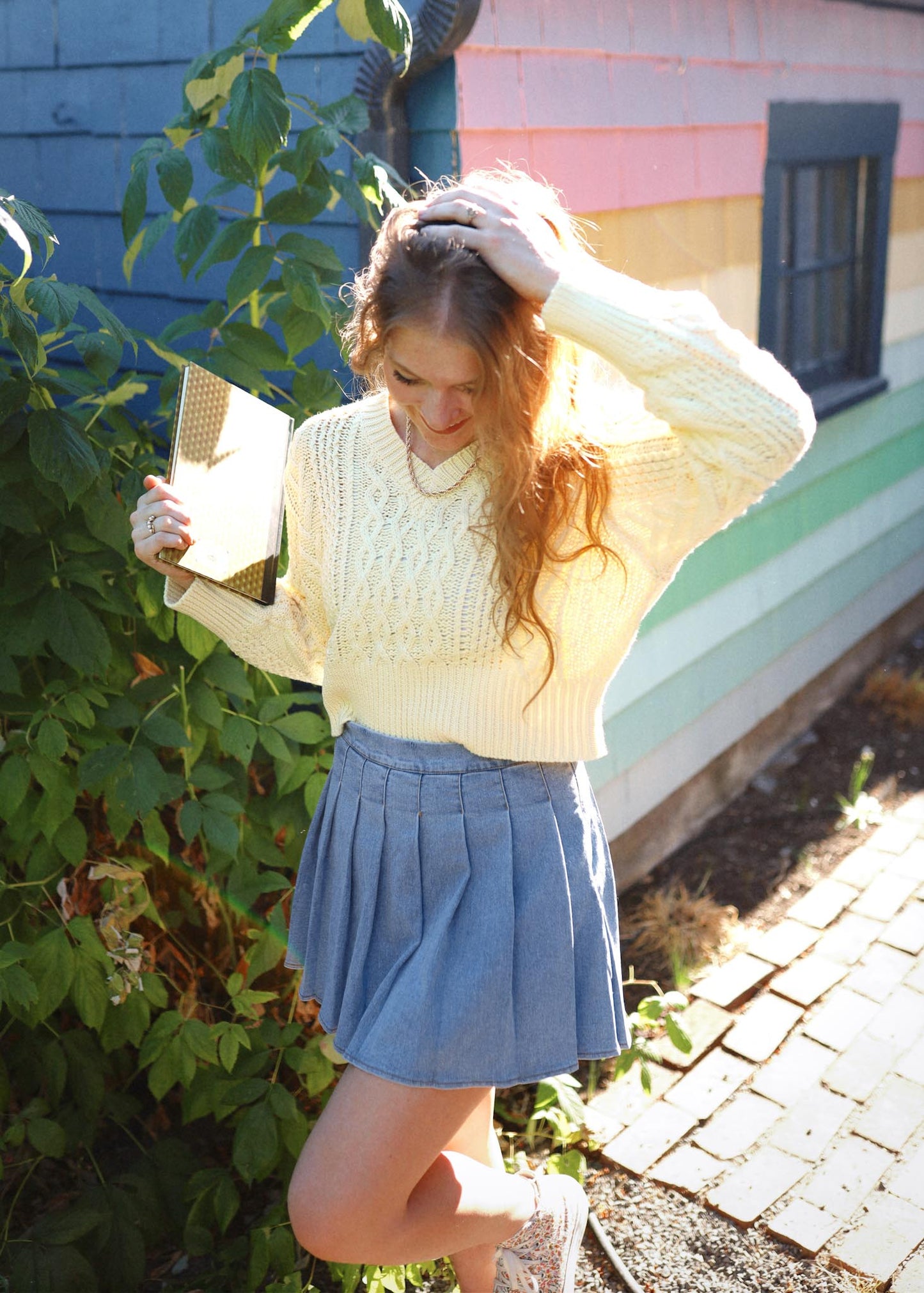 sherbet lemon sweater