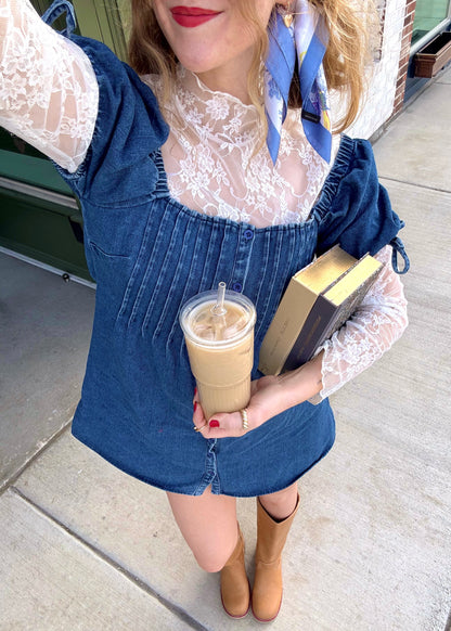 disco occasionally denim dress