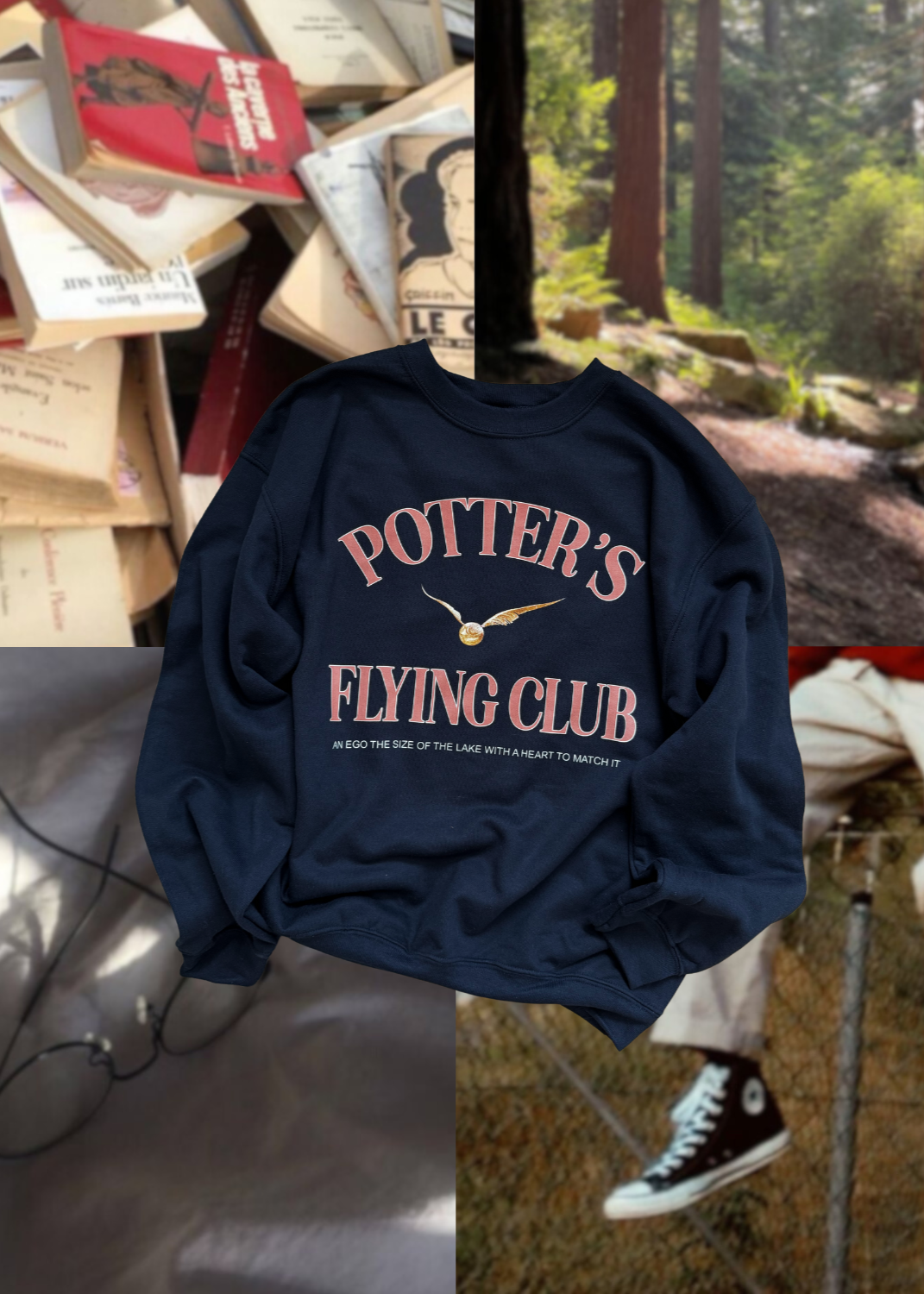 potter's flying club crewneck