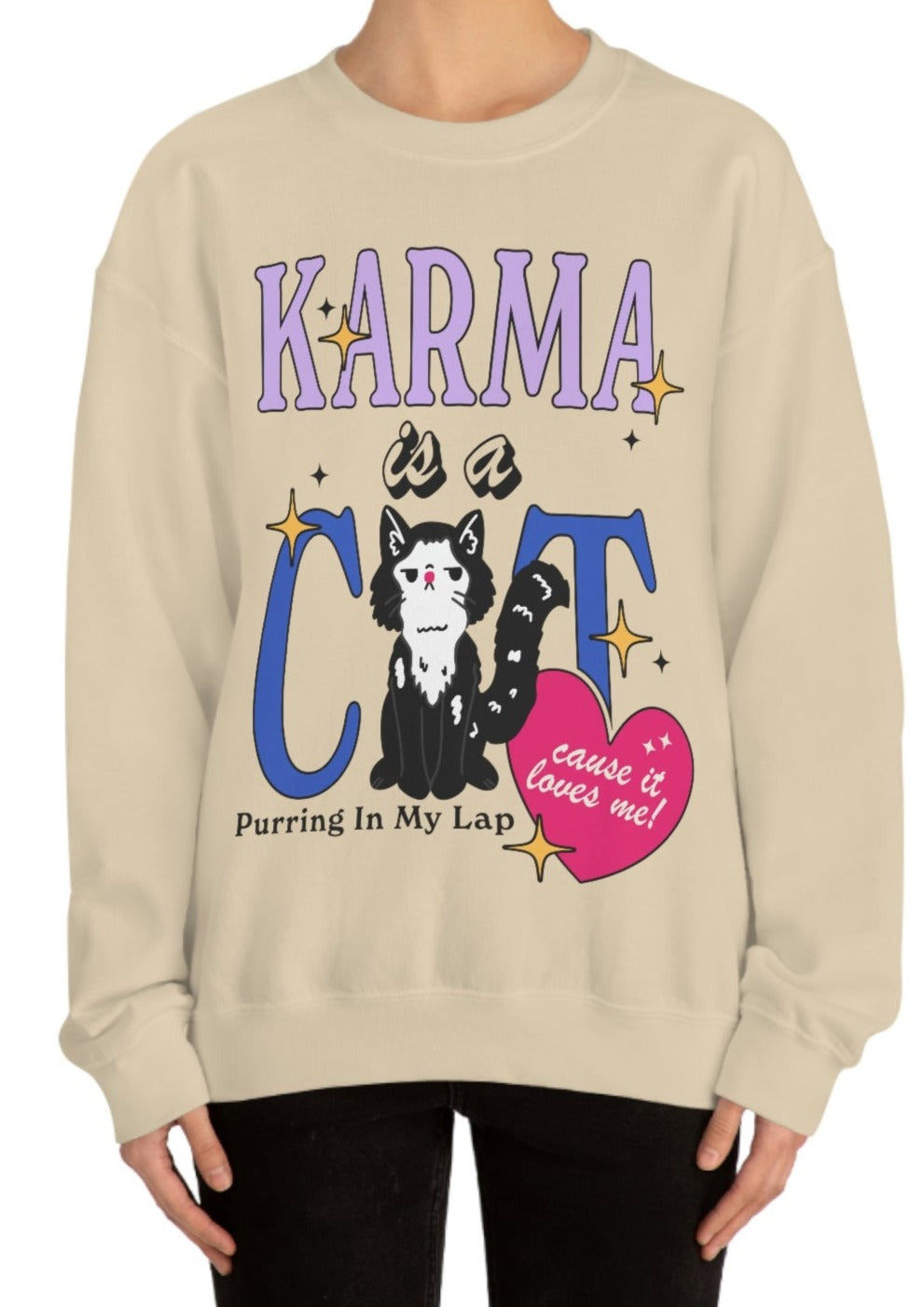 karma is a cat tuxedo cat edition *drop-shipping*