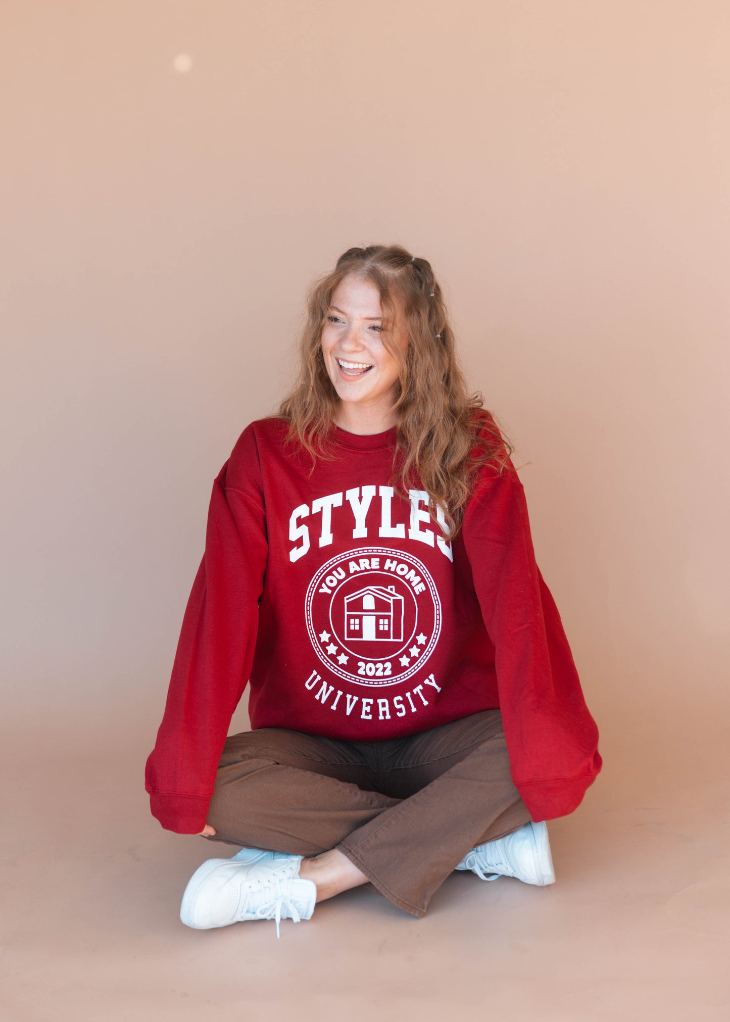 styles university crewneck