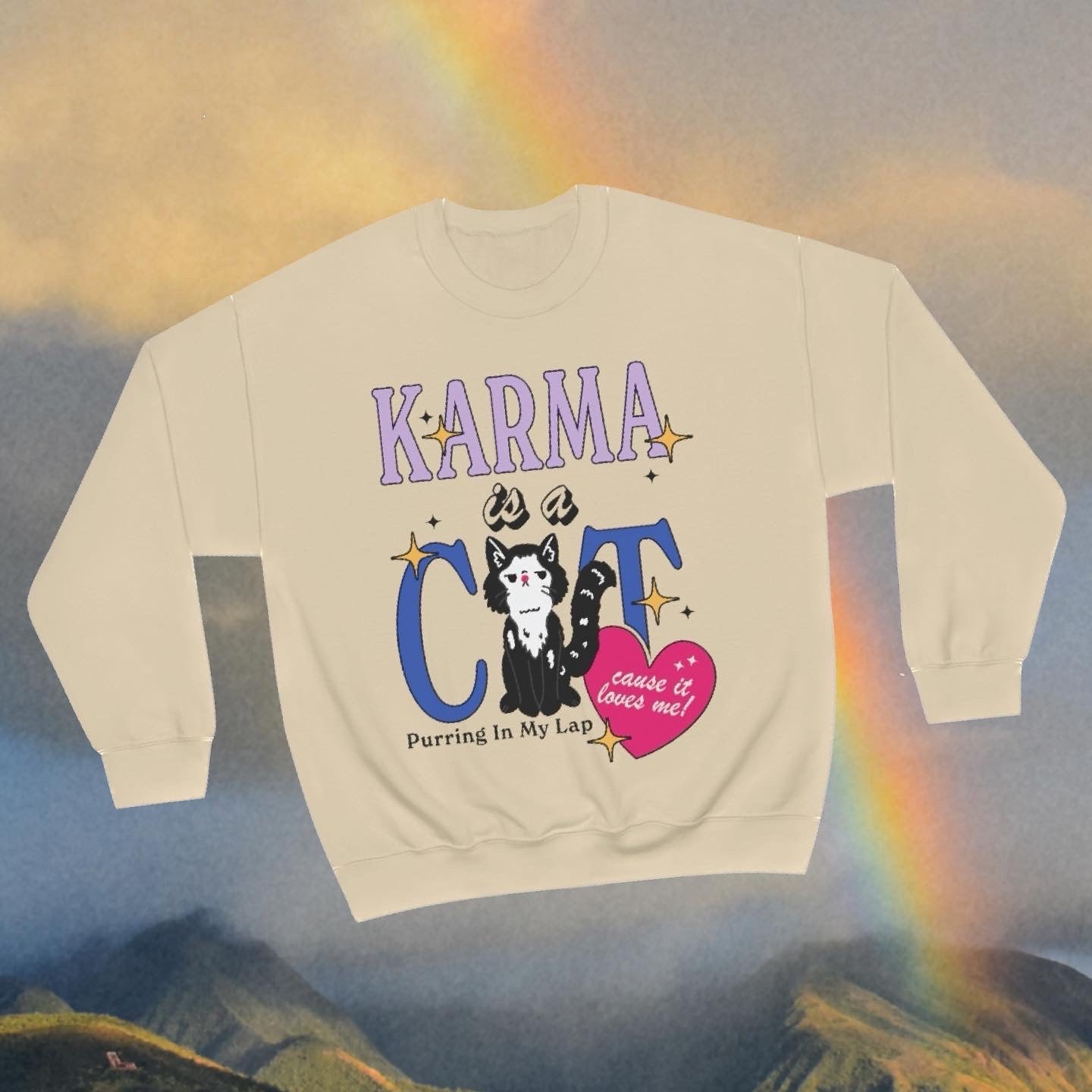 karma is a cat tuxedo cat edition *drop-shipping*