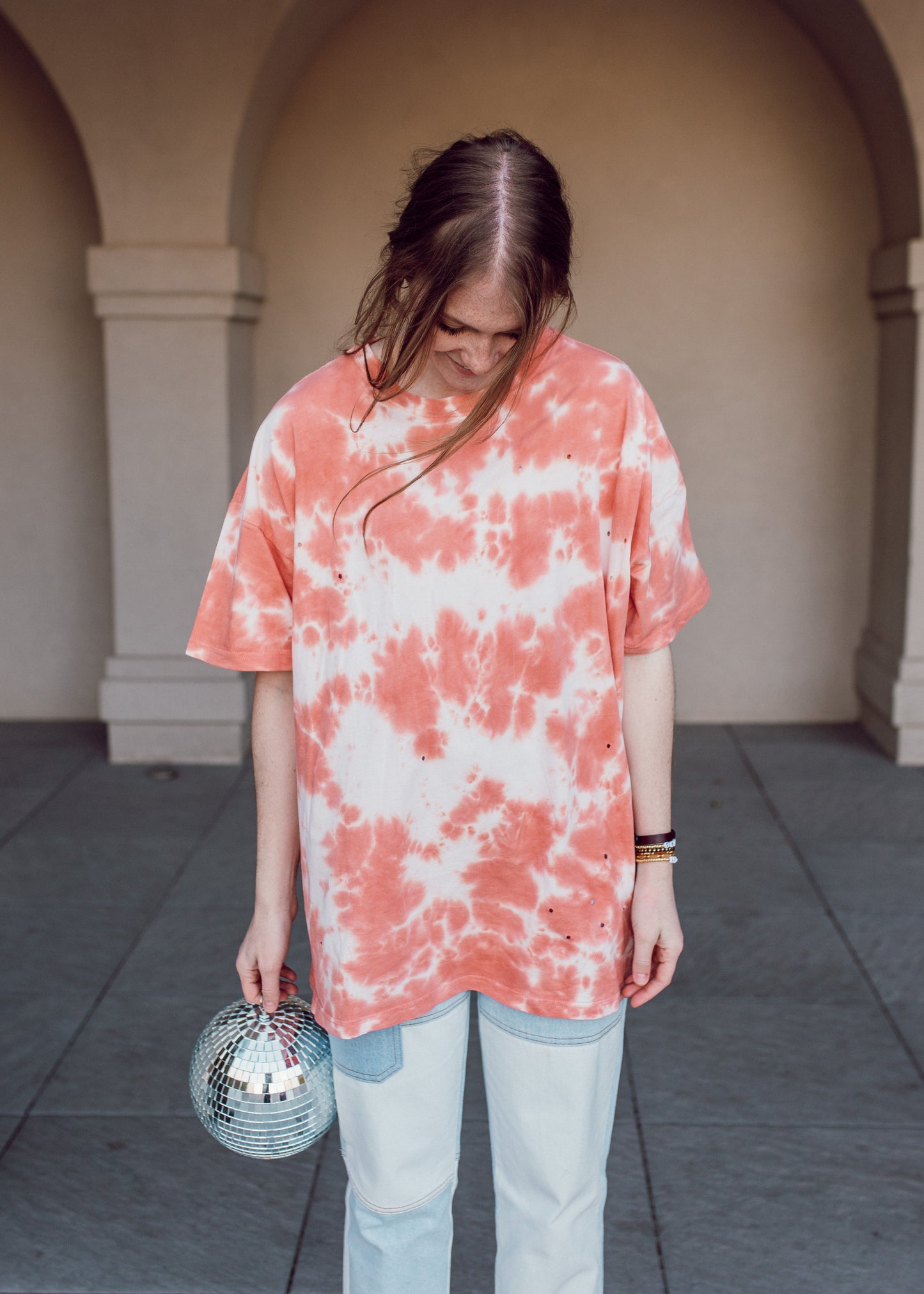 filibuster fireworks top in peach