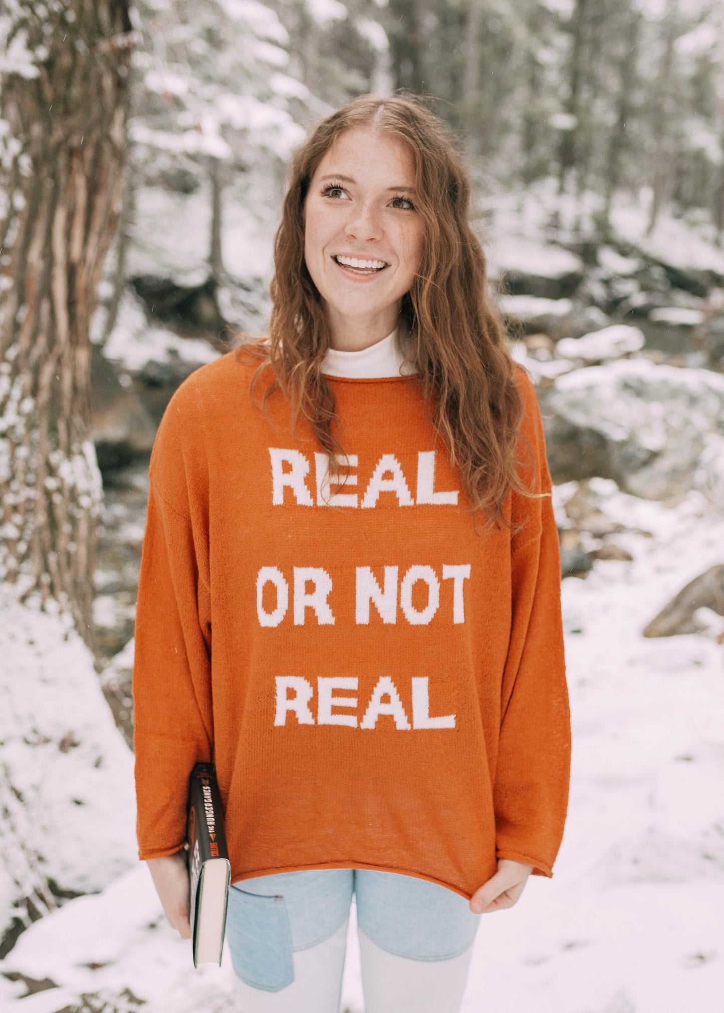real or not real sweater
