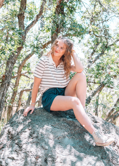 sunshine on the sidra shorts in navy
