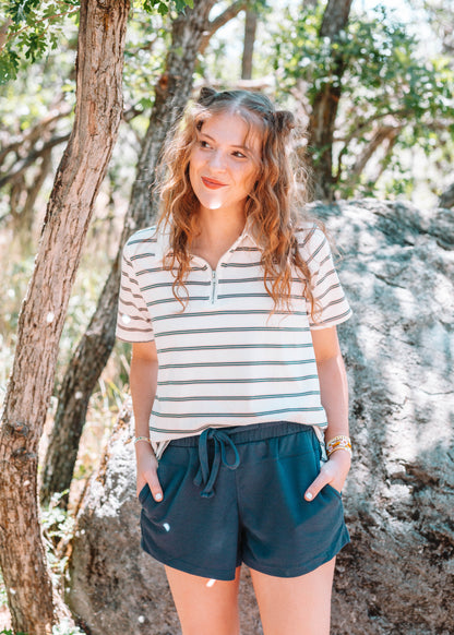 sunshine on the sidra shorts in navy