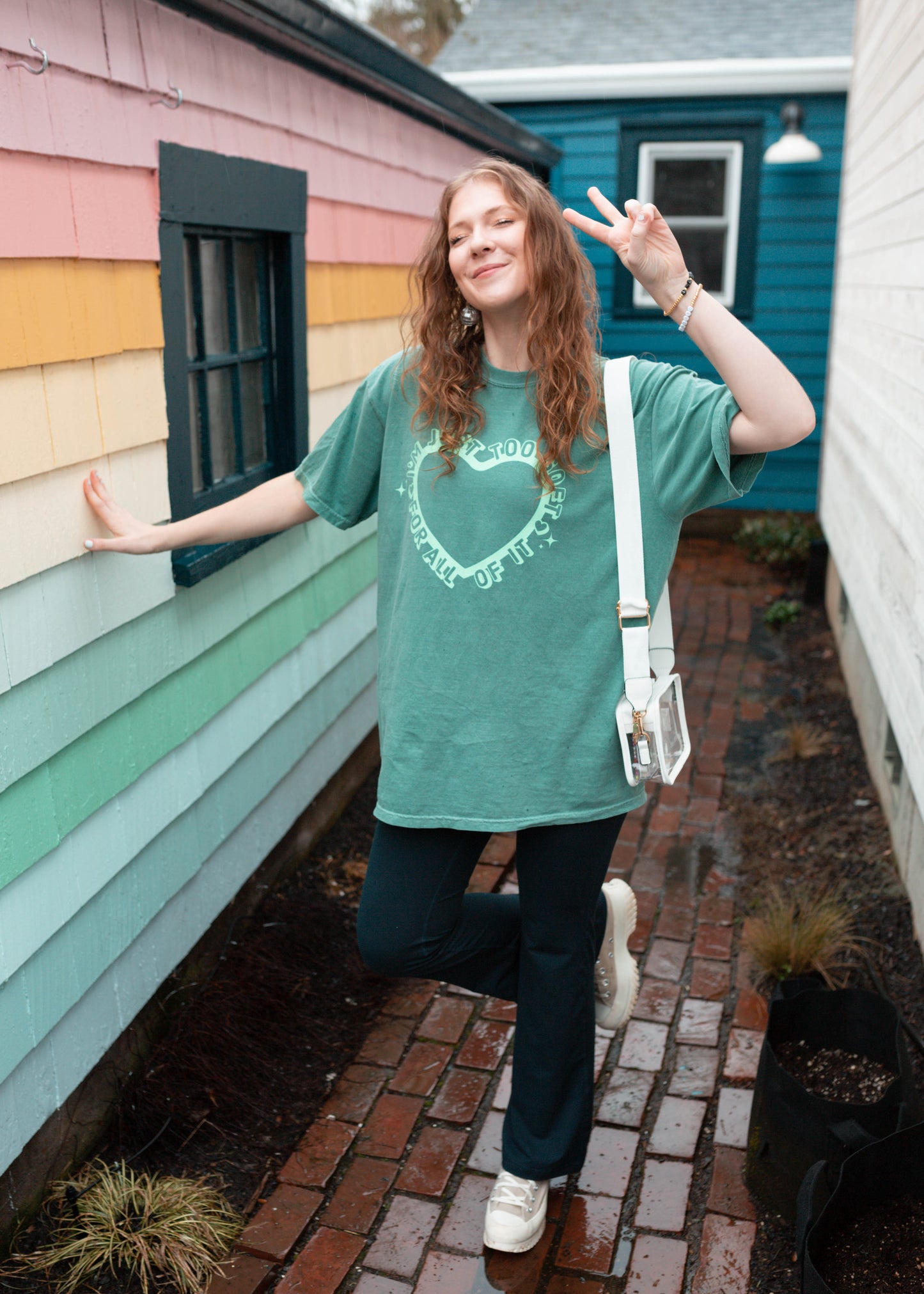 too soft tee in green no