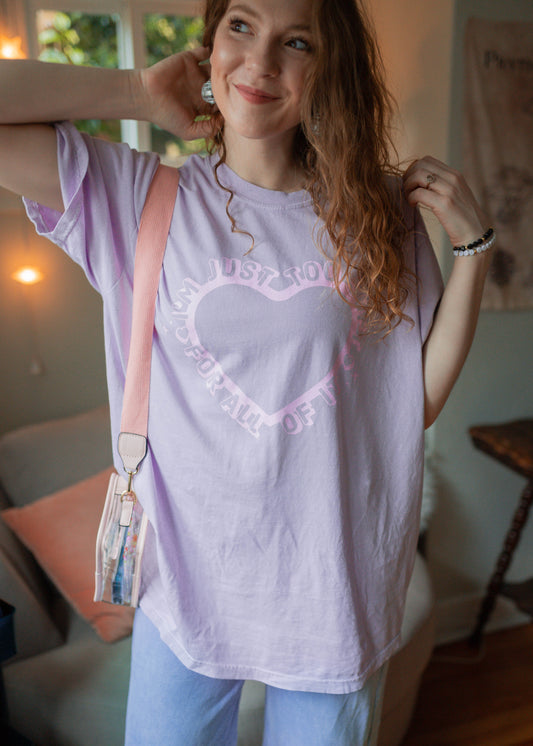 too soft tee in lilac