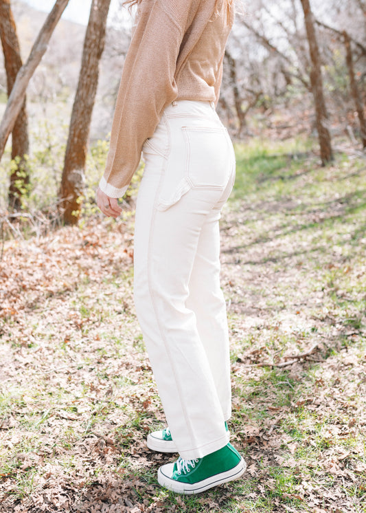 until the end cargo pants in ivory