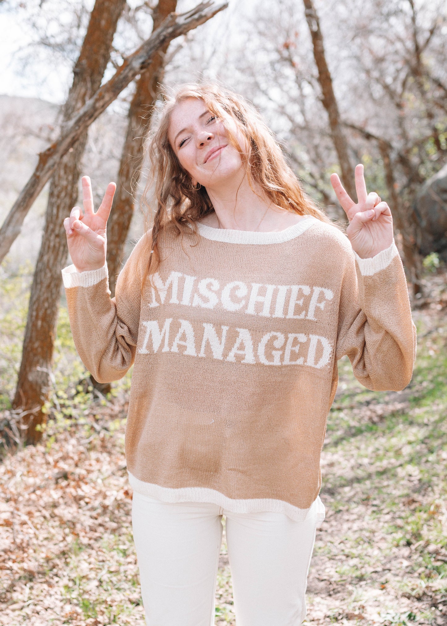 mischief managed sweater