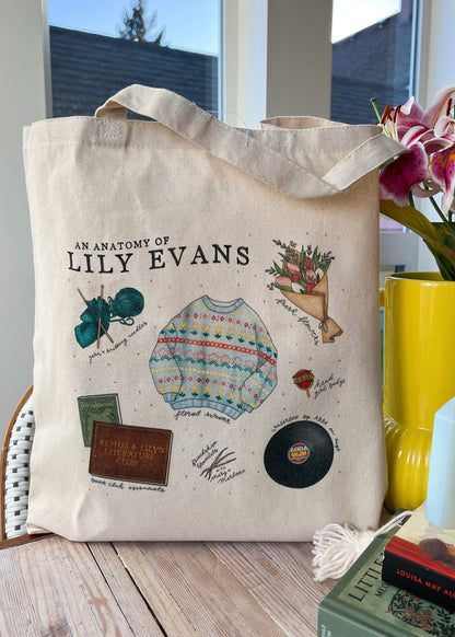 anatomy of lily tote bag